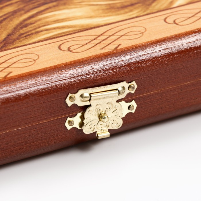 Нарды деревянные большие, с шашками Нарды деревянные большие, с шашками "Лев", настольная игра, 60 х 60 см