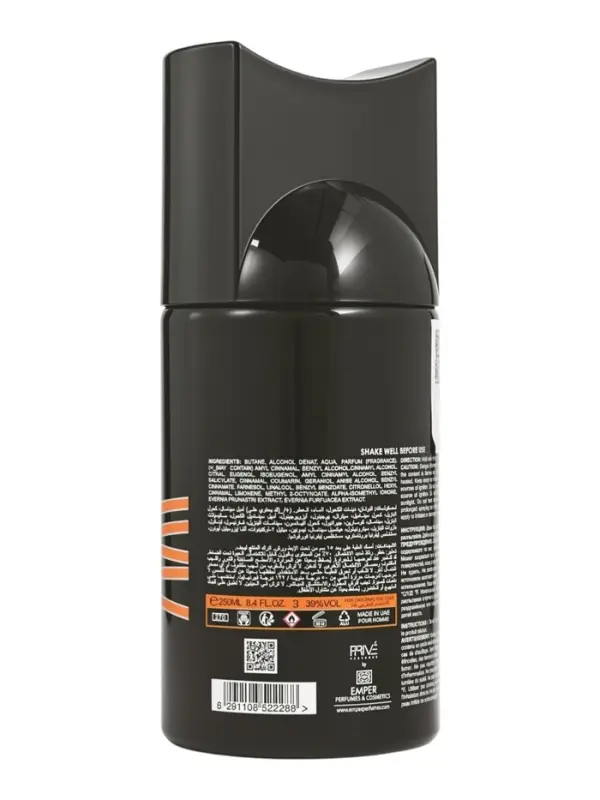 Дезодорант-спрей Prive BEST FOR YOU INTENSE мужской, 250 мл