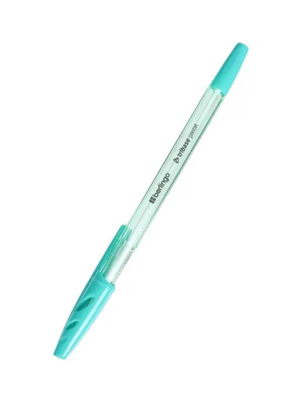 Ручка шариковая Berlingo. Tribase Pastel, синий стержень, узел 0.7 мм, МИКС