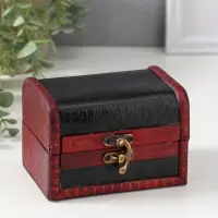 Шкатулка для украшений &laquo;Сундучок. Питон&raquo;, дерево, состаренная, 8.5&times;12&times;8 см