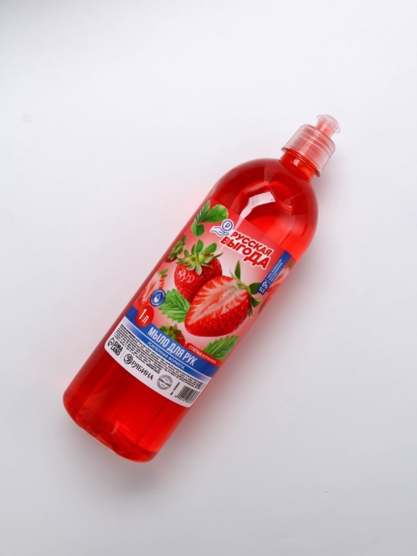 Русская Выгода Жидкое мыло спелая клубника, 1000 мл