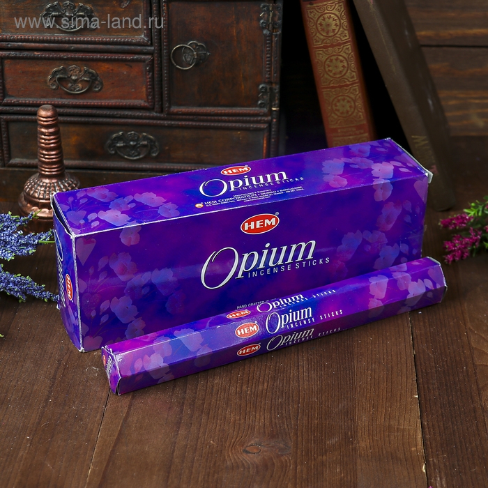 Благовония Благовония "HEM" 20 палочек угольные opium