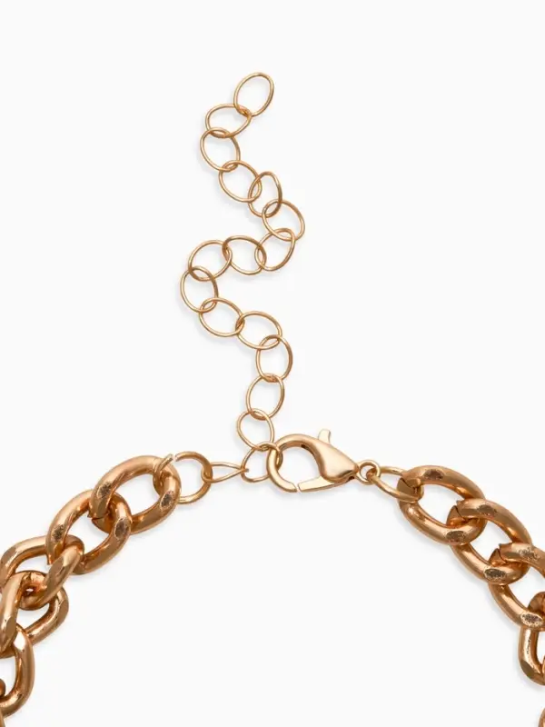 Браслет "Вишневый рай" на цепи, малые, цвет красный в золоте