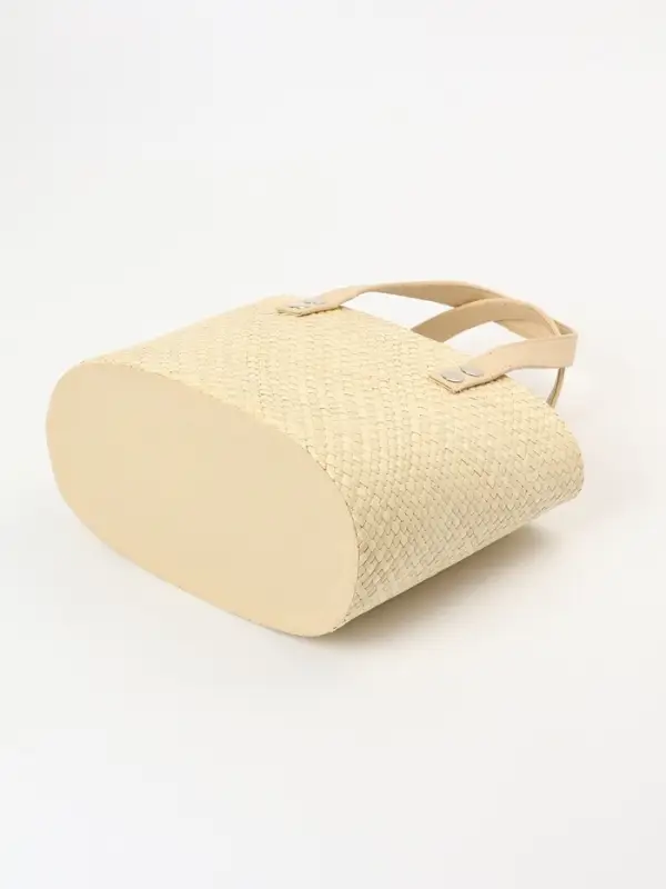 Сумка плетёная из пандана, 25&times;18&times;38 см, бежевая
