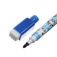 Доска магнитная двухсторонняя, под маркер и мел на подставках (мел, маркер, магниты), МИКС