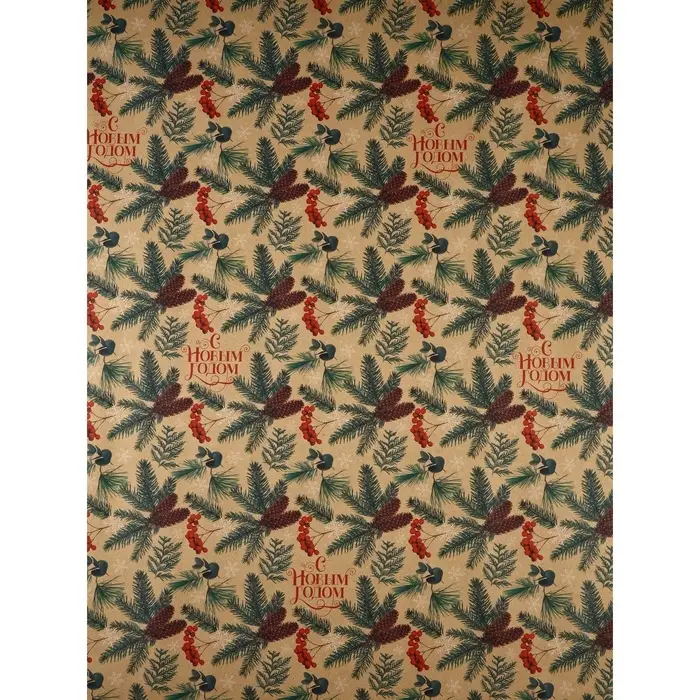 Набор упаковочной бумаги &laquo;Зимние истории&raquo;,4 листа, 70 &times; 100 см