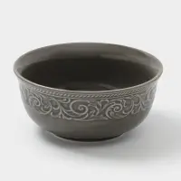 Салатник WY Floral Laceware, 700 мл, d=15 см, фарфор, серая