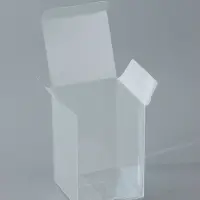 Складная прозрачная коробка из PVC, для упаковки подарков, 4&times;4&times;6 см
