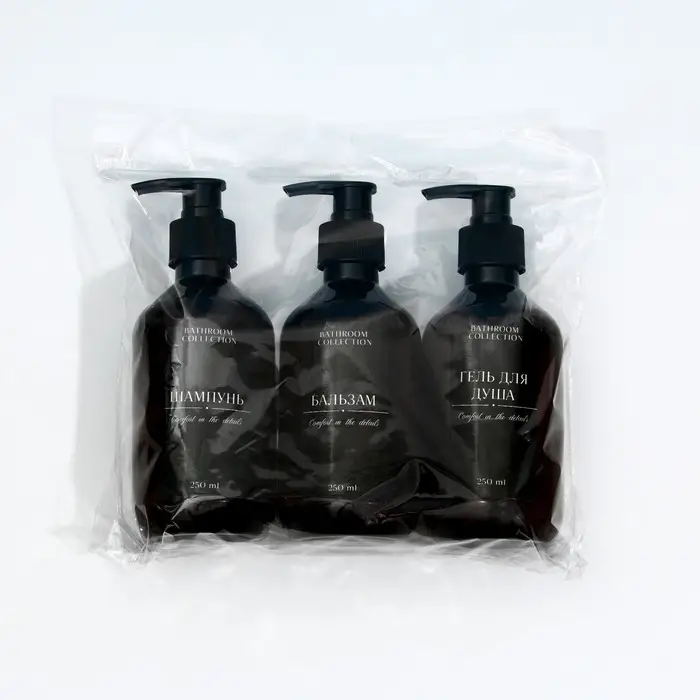 Дозатор для шампуня, бальзама, геля для душа Bathroom collection, 250 мл