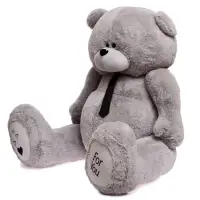 Мягкая игрушка &laquo;Мишка Дедди&raquo;, цвет серый, 190 см