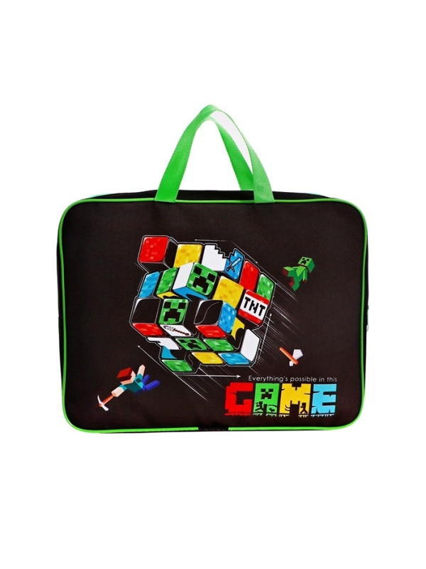 Папка с ручками текстильная А4, 360×245×70 мм, Calligrata Top «Игра»