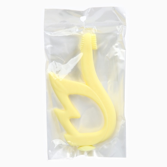 Прорезыватель силиконовый для зубов Крошка Я «Лебедь», щеточка, на присоске, желтый Прорезыватель силиконовый для зубов Крошка Я «Лебедь», щеточка, на присоске, желтый