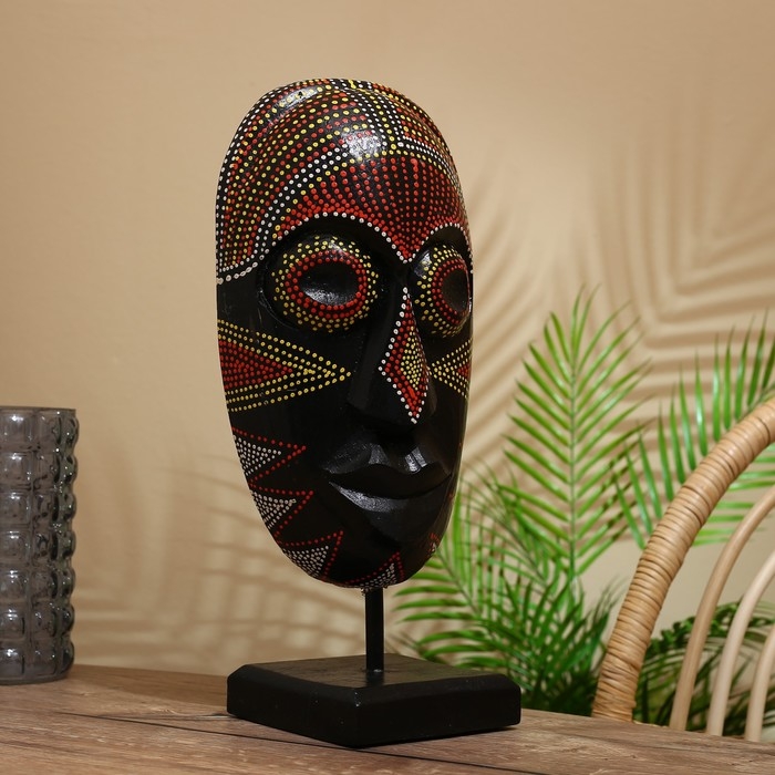 Маска Маска "Бу" на подставке, албезия 20х10х45 см