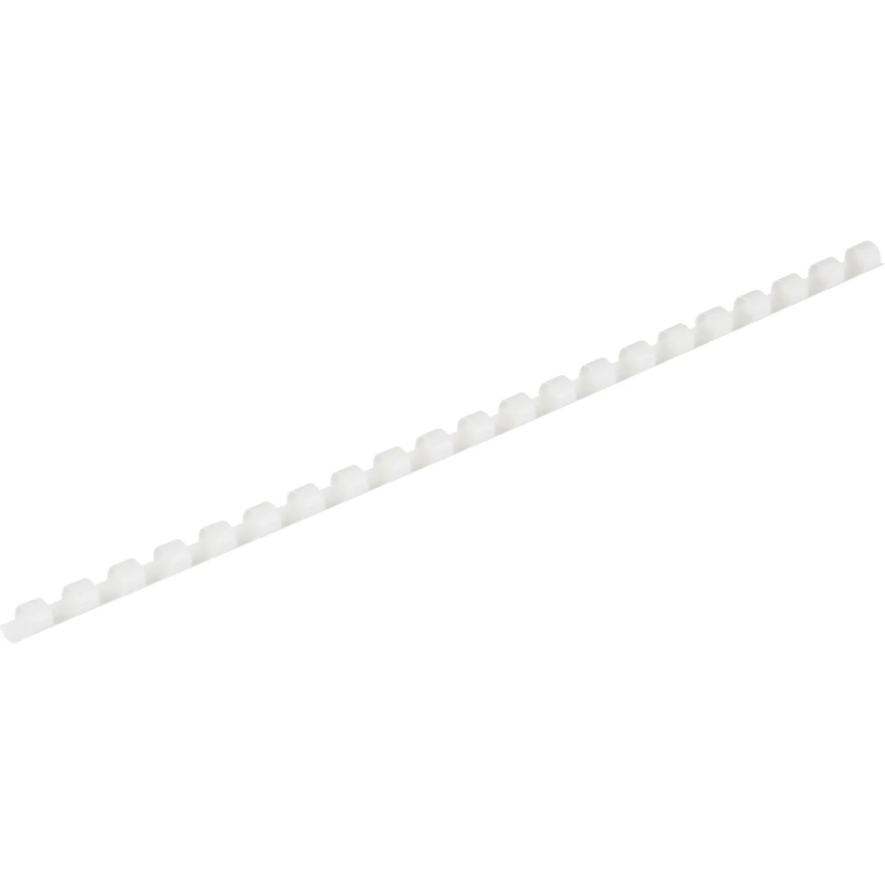 Пружины для переплета пластиковые 21 кольцо, 6 мм, (белые), 100 шт./уп