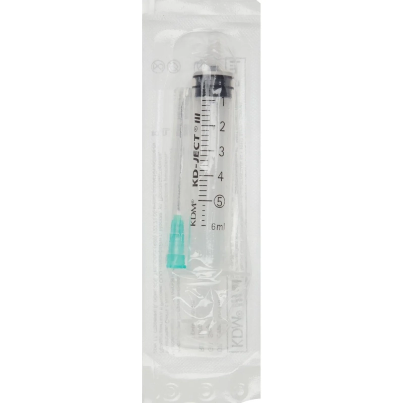 Шприц 3-комп. однораз. 5мл LS 21G(0,8x40) прил. 100шт/уп KD-Ject III