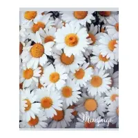 Тетрадь 96 листов в клетку &laquo;Цветы&raquo;, серые листы, МИКС