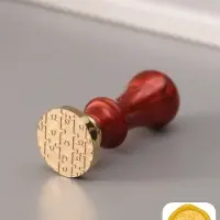 Печать для сургуча с пластиковой ручкой &laquo;Пазл&raquo;, 6.3&times;2.5&times;2.5 см