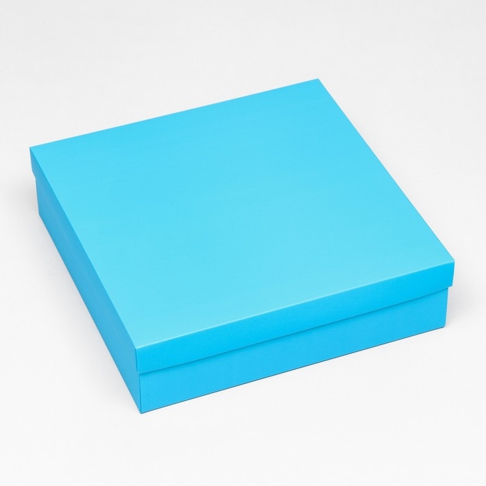Коробка подарочная складная, упаковка, крышка-дно, бирюзовая, 30 х 30 х 8 см Коробка подарочная складная, упаковка, крышка-дно, бирюзовая, 30 х 30 х 8 см