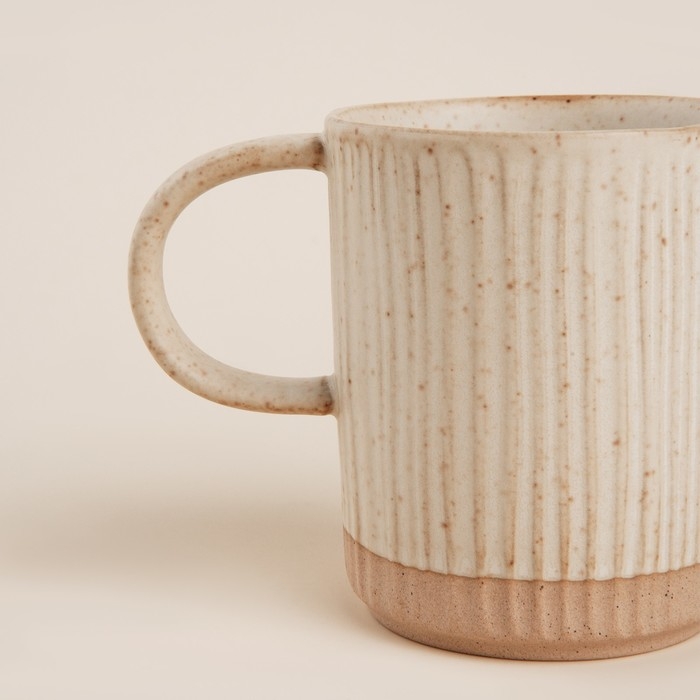 Набор кружек керамических SL Home «Виенто», 350 мл, цвет бежевый Набор кружек керамических SL Home «Виенто», 350 мл, цвет бежевый