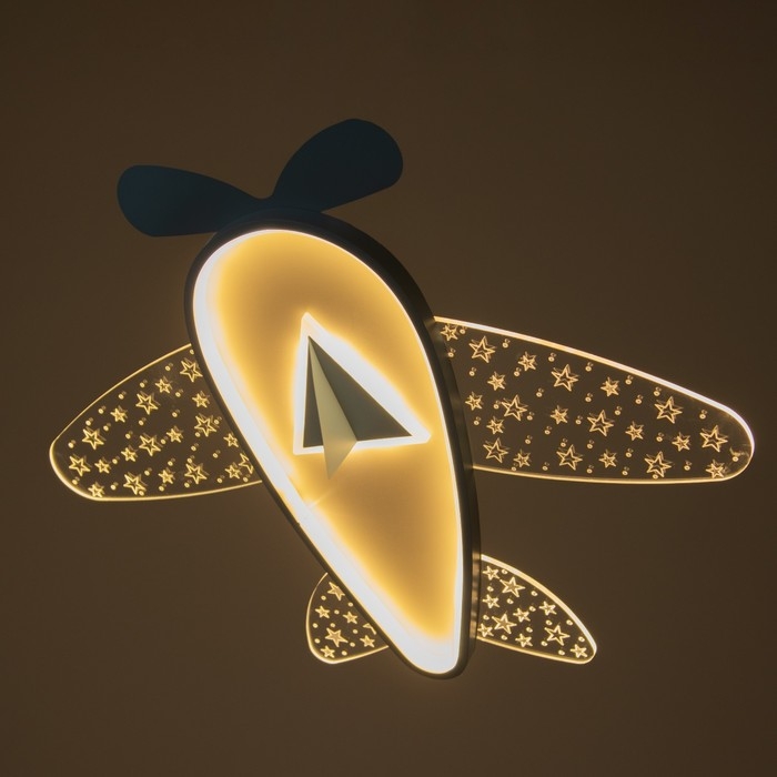 Светильник Самолет LED 30Вт синий 58х58х8 см BayerLux Светильник Самолет LED 30Вт синий 58х58х8 см BayerLux