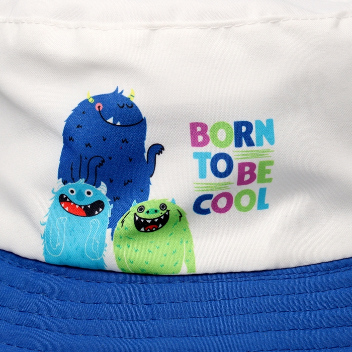 Панама детская для мальчика «Монстрики», цвет белый, р-р 54 Панама детская для мальчика «Монстрики», цвет белый, р-р 54