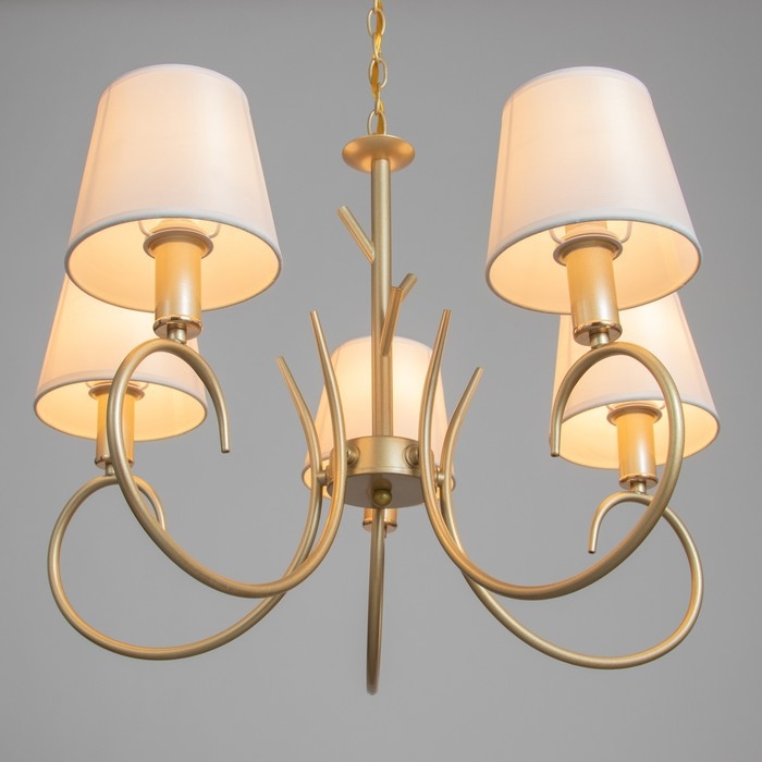 Люстра Люстра "Нарцисса" 5хЕ27 40т золото шампань 58х58х40 см BayerLux