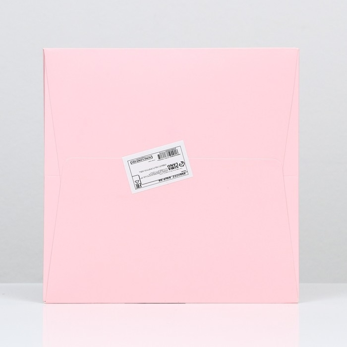 Пакет под торт 20х20х20cm Розовый, 1шт Пакет под торт 20х20х20cm Розовый, 1шт