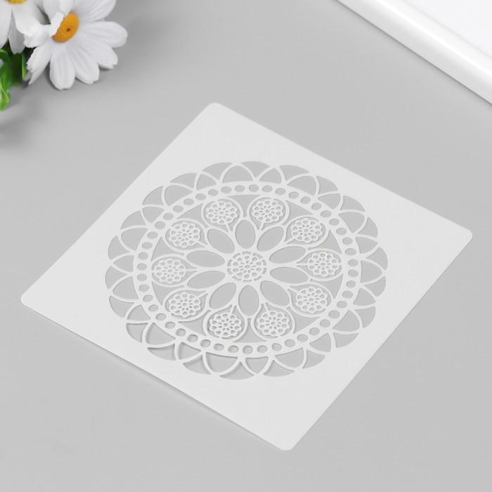 Трафарет пластик Трафарет пластик "Узоры" набор 7 шт 13х13 см