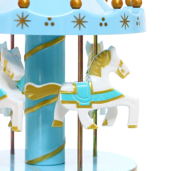 Заводная музыкальная игрушка «Карусель», цвета МИКС Заводная музыкальная игрушка «Карусель», цвета МИКС