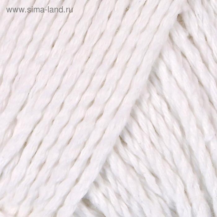 Пряжа "Мягкий хлопок" 70% хлопок, 30% нейлон 220м/100гр (002 отбелка)