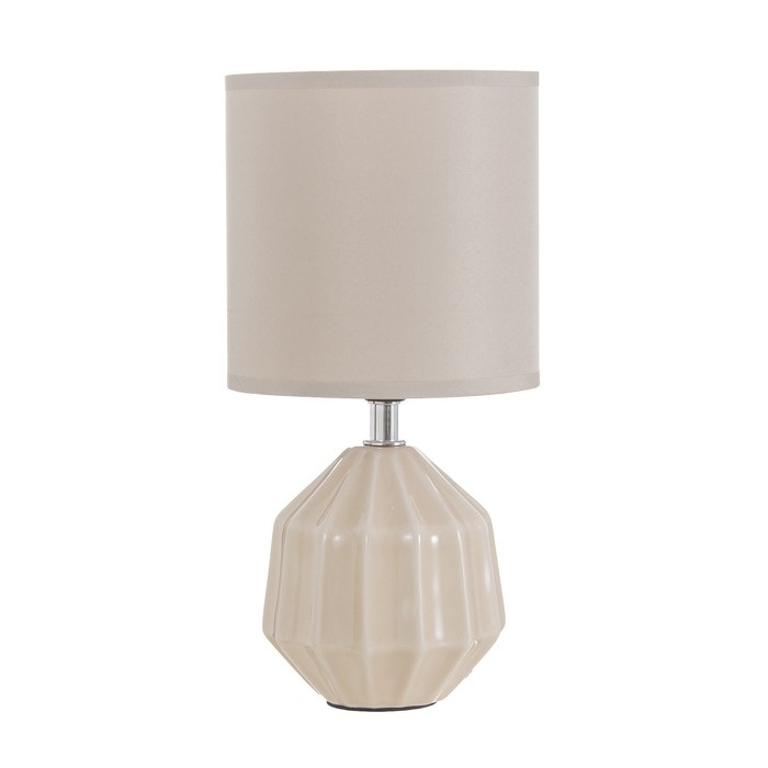 Настольная лампа Настольная лампа "Алейда" Е14 40Вт бежевый 14х14х28 см RISALUX