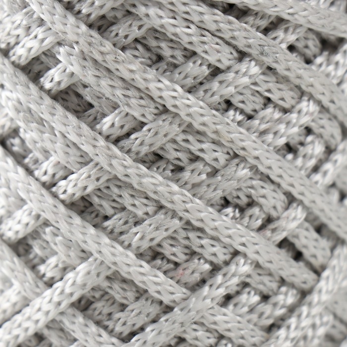 Шнур для вязания 35% хлопок,65% полипропилен 3 мм 85м/160±10 гр ( Серый/белый) Шнур для вязания 35% хлопок,65% полипропилен 3 мм 85м/160±10 гр ( Серый/белый)