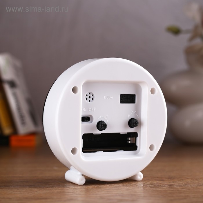 Часы - будильник настольные Часы - будильник настольные "Эйфелева башня", дискретный ход, d-8.5 см, 10 х 11 см, АА