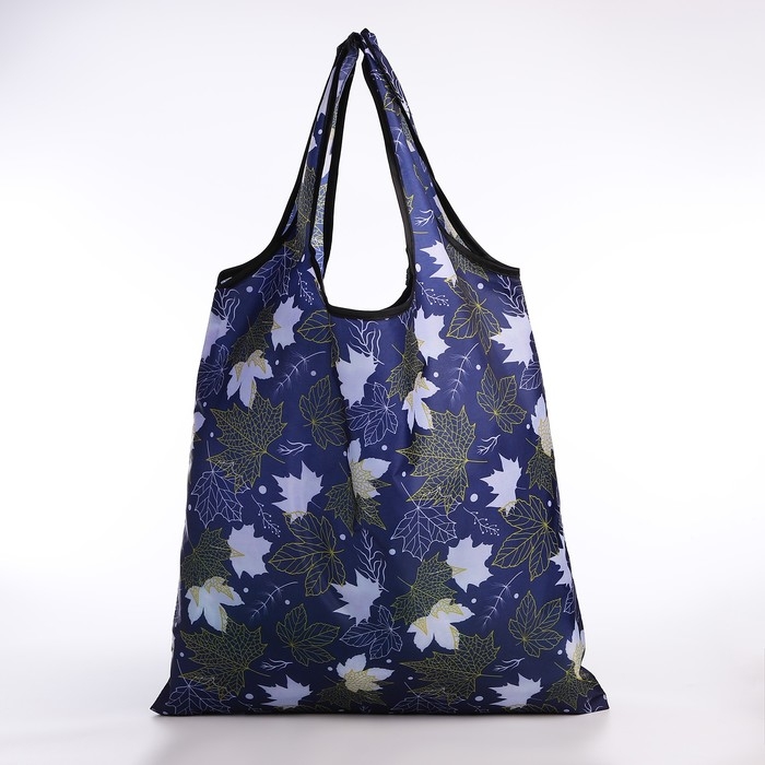 Сумка хозяйственная без застёжки, складная, цвет синий Сумка хозяйственная без застёжки, складная, цвет синий