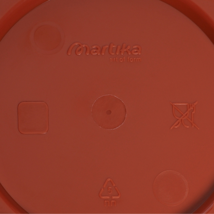 Горшок с поддоном «Фелиция», 3,6 л, цвет терракотовый