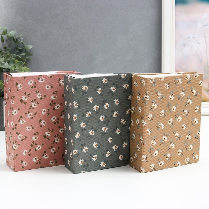 Фотоальбом на 100 фото 10х15 см  Фотоальбом на 100 фото 10х15 см "Ромашки" МИКС 16,5х12,5х5 см