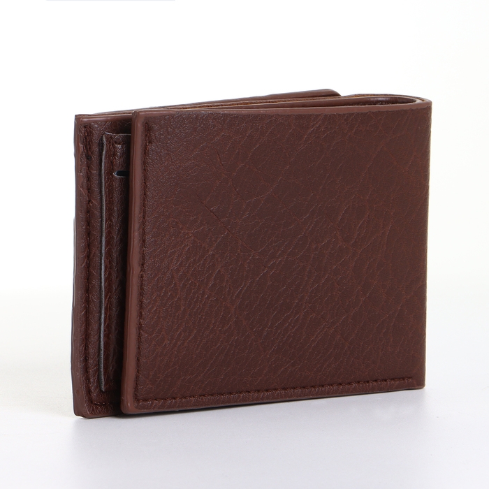 Портмоне мужское без застёжки, цвет коричневый Портмоне мужское без застёжки, цвет коричневый