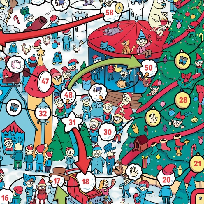 Новогодняя настольная игра-бродилка «Новый год в городе», 36 карт, 5+ Новогодняя настольная игра-бродилка «Новый год в городе», 36 карт, 5+