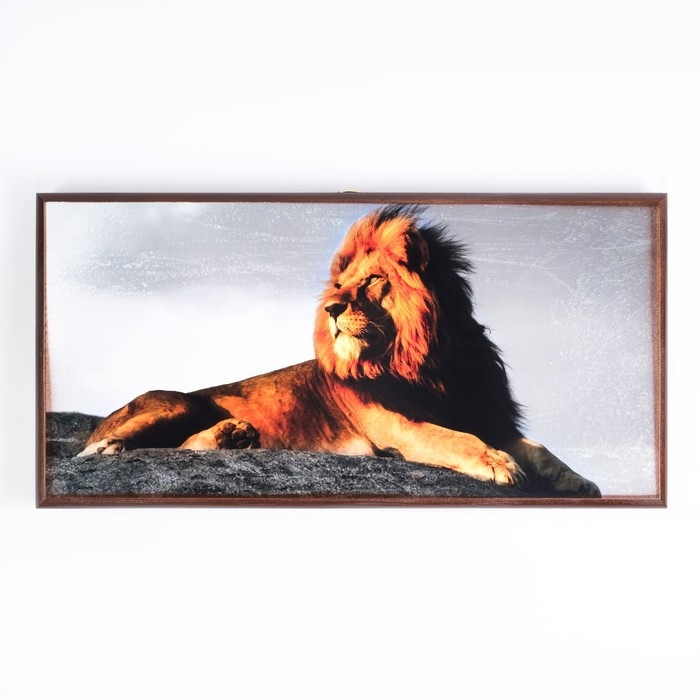 Нарды деревянные большие, настольная игра  Нарды деревянные большие, настольная игра "Лев", 50 х 50 см, с шашками