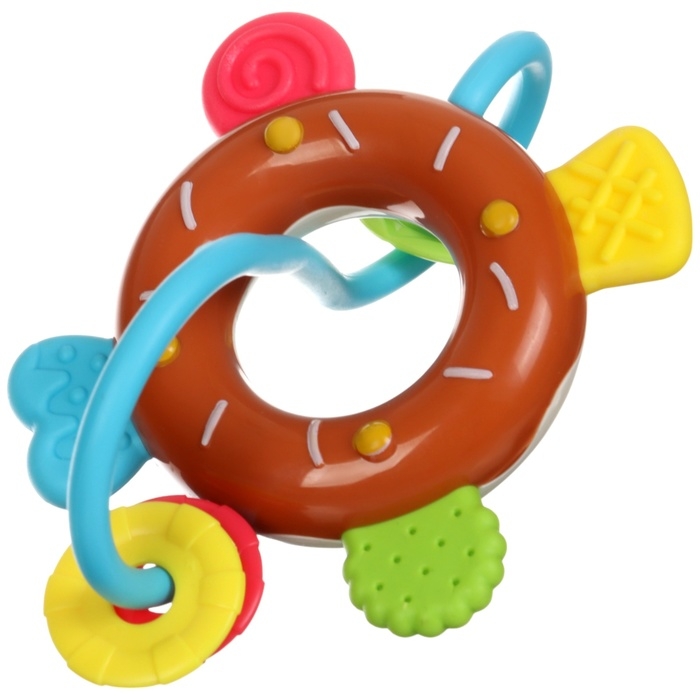 Погремушка «Сладости: Пончик», цвет МИКС, Крошка Я Погремушка «Сладости: Пончик», цвет МИКС, Крошка Я