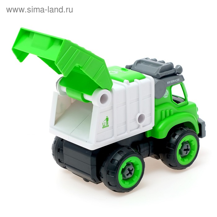 Конструктор винтовой «Мусоровоз», с электр. шуруповертом, р/у, 27 деталей Конструктор винтовой «Мусоровоз», с электр. шуруповертом, р/у, 27 деталей