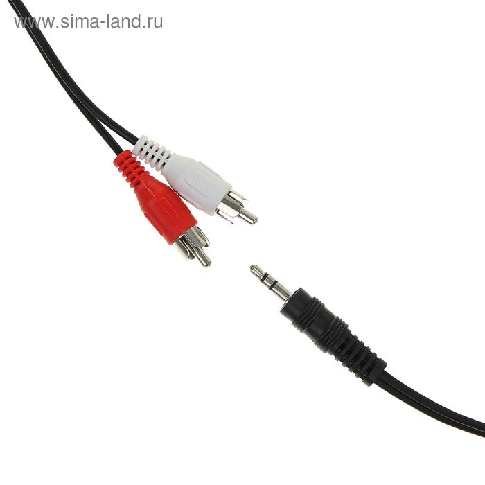 Кабель-переходник аудио Cablexpert CCA-458, Jack 3.5 мм(m)-2xRCA(m), 1.5 м, черный Кабель-переходник аудио Cablexpert CCA-458, Jack 3.5 мм(m)-2xRCA(m), 1.5 м, черный