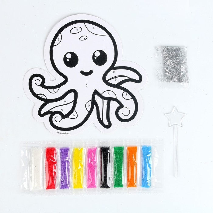 Набор для творчества. Фреска фигурная «Осьминог» Набор для творчества. Фреска фигурная «Осьминог»