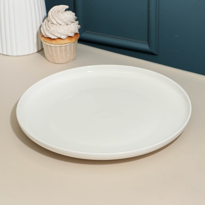 Тарелка фарфоровая Moon, d=26,5 см, белая Тарелка фарфоровая Moon, d=26,5 см, белая