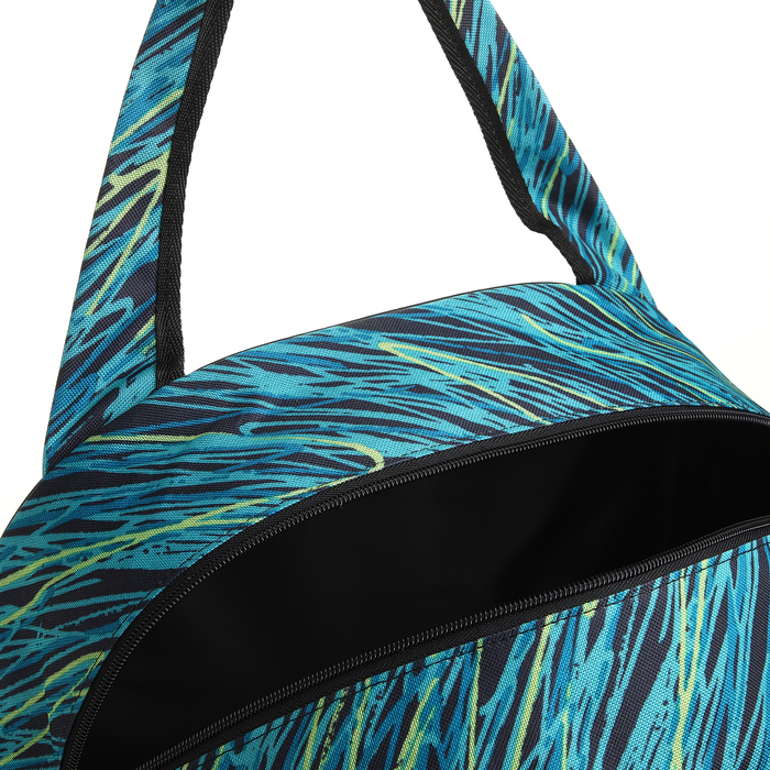 Сумка дорожная женская на молнии, держатель для чемодана, цвет бирюзовый Сумка дорожная женская на молнии, держатель для чемодана, цвет бирюзовый