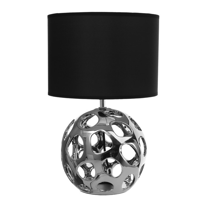 Настольная лампа Настольная лампа "Персея" Е27 40Вт серебро 25х25х41 см RISALUX