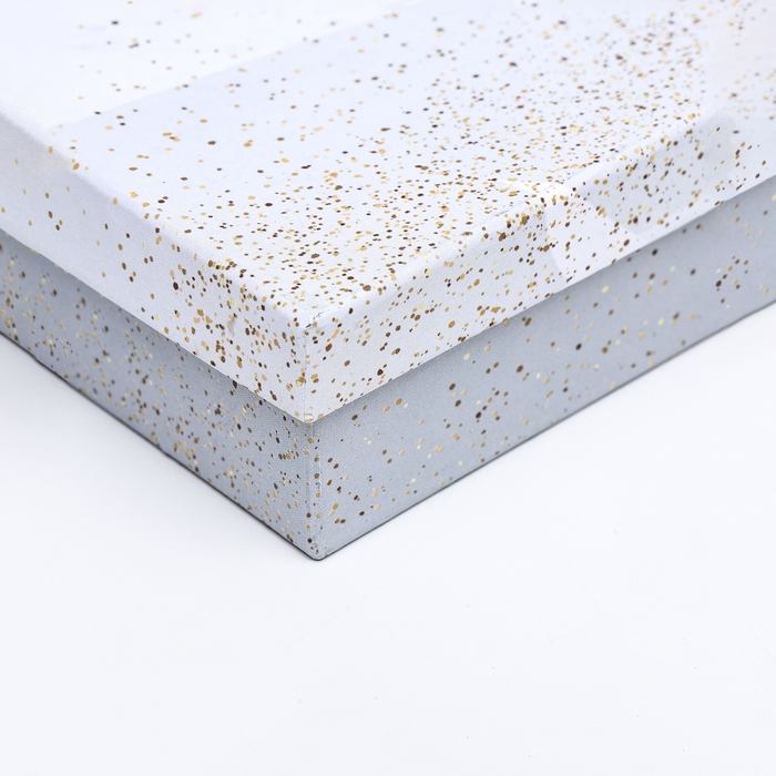 Подарочная коробка прямоугольная Подарочная коробка прямоугольная "Брызги", 23,5 х 13,5 х 4,5 см