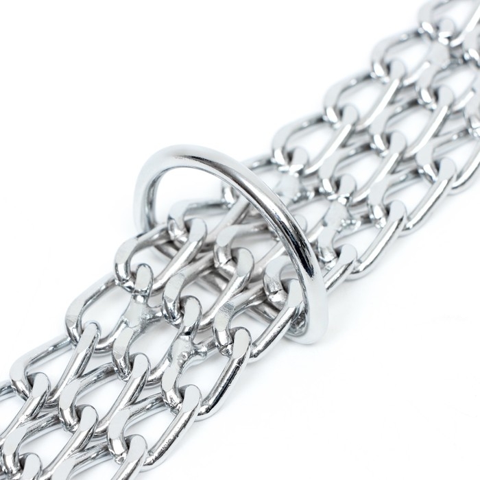 Ошейник металлический плетённый с вставкой из нейлона, 60 см х 3 мм Ошейник металлический плетённый с вставкой из нейлона, 60 см х 3 мм