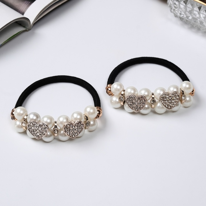 Резинка для волос Резинка для волос "Тайна морей" (набор 2 шт) сердца