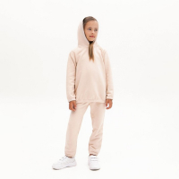 Костюм детский (худи, брюки) Casual Collection KIDS цвет бежевый, рост 128